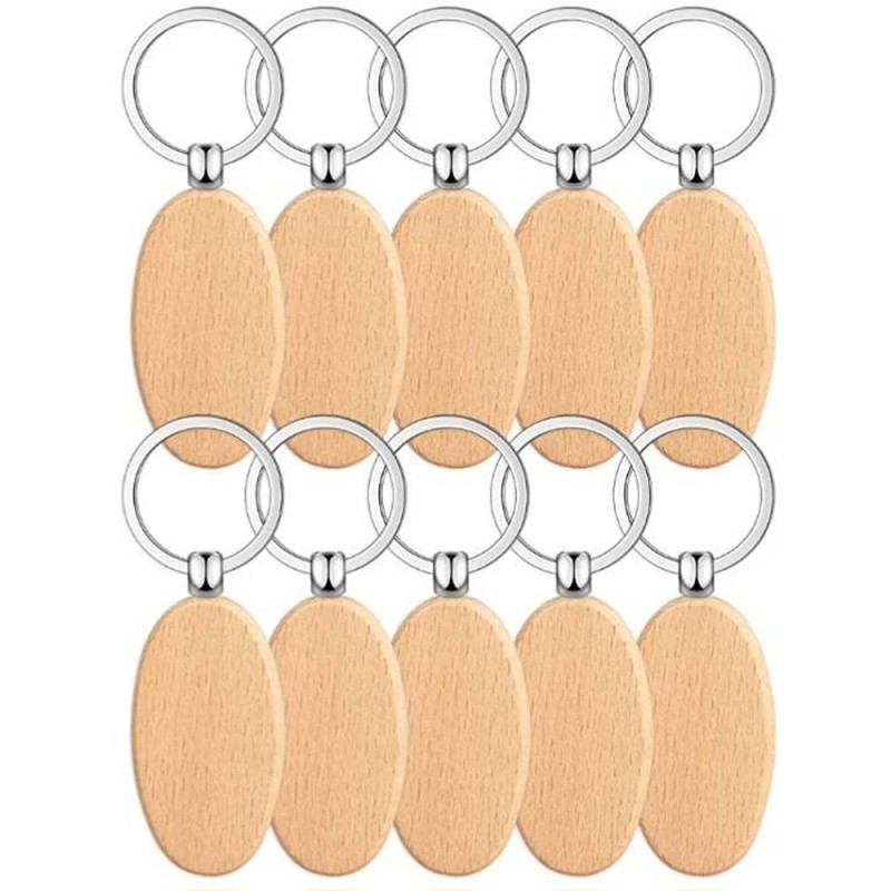 Keychain Tags Supplier - Custom Wooden Laser Lettering Door
