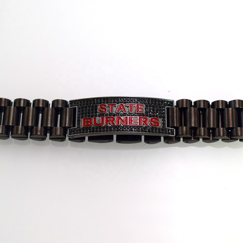 Rhinestone Pendant Supplier - Custom Logo Metal Hip-hop Style