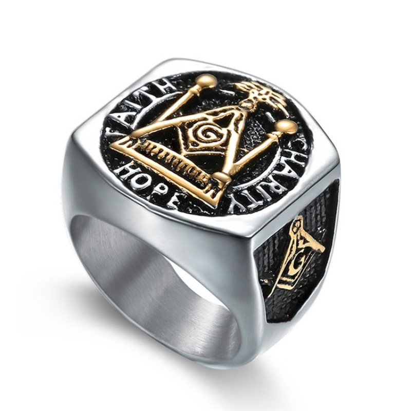 Vintage Ring Supplier - Titanium Steel American Soldier Eagle Design