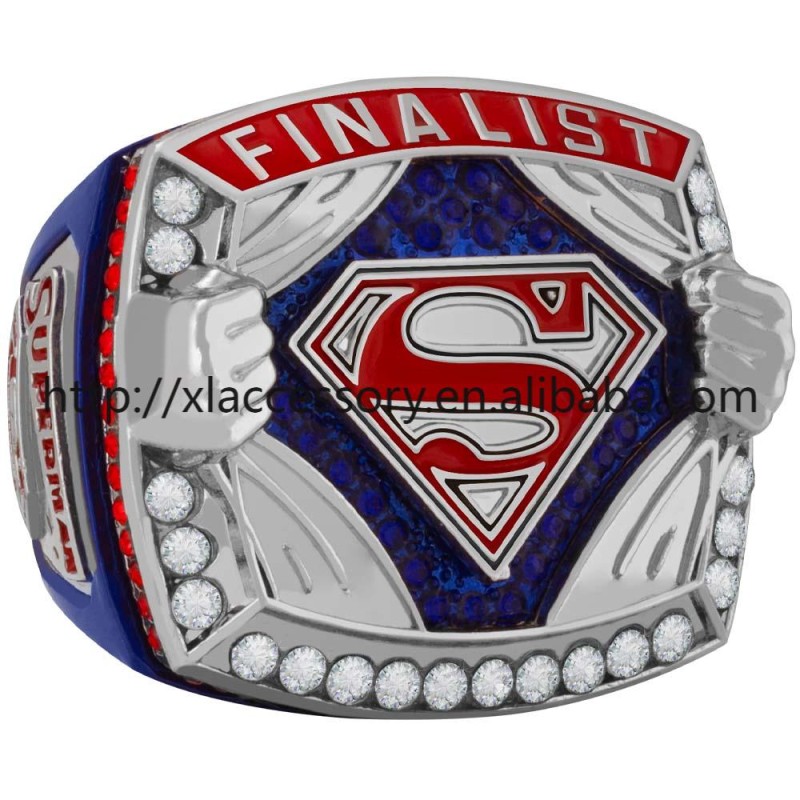 Superman Ring Supplier - Chest Emblem Champion Finalist Custom