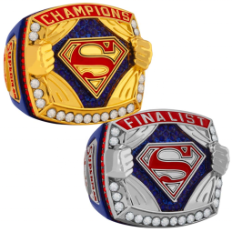 Superman Ring Supplier - Chest Emblem Champion Finalist Custom