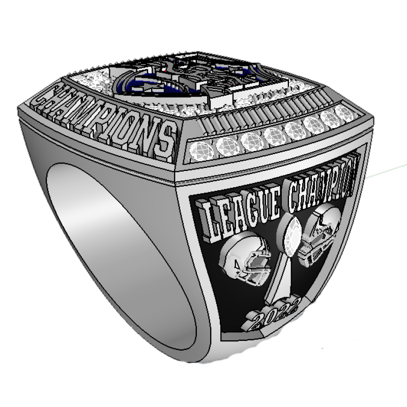 Alloy Ring Manufacturer - Gold Plating Silver Basketball Football