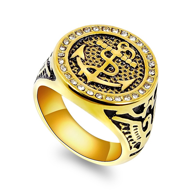 Vintage Ring Supplier - Titanium Steel American Soldier Eagle Design