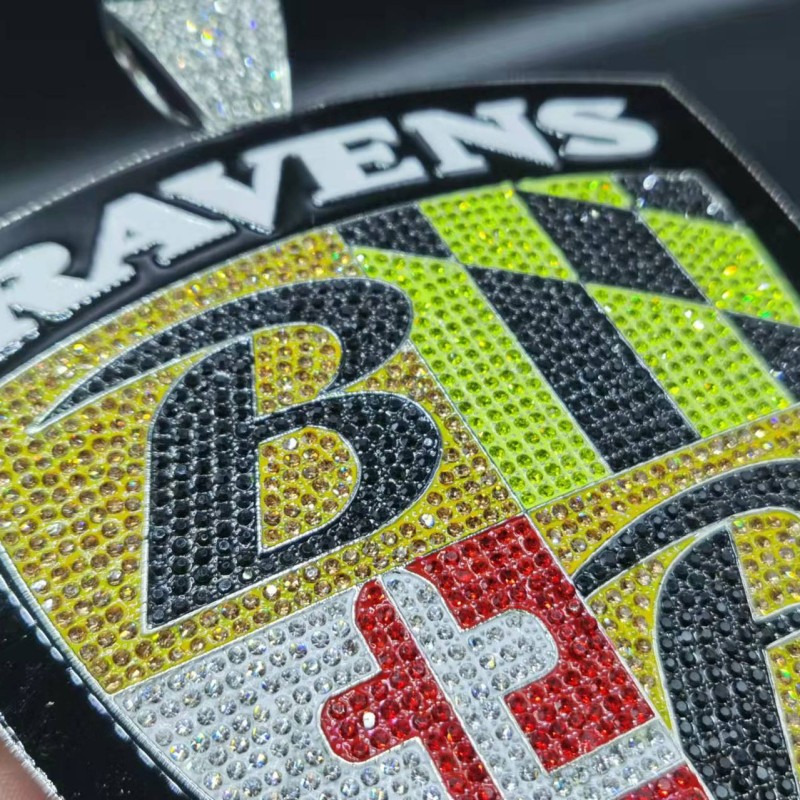 Design Pendant Factory - Full Water Diamond Rhinestone Alloy