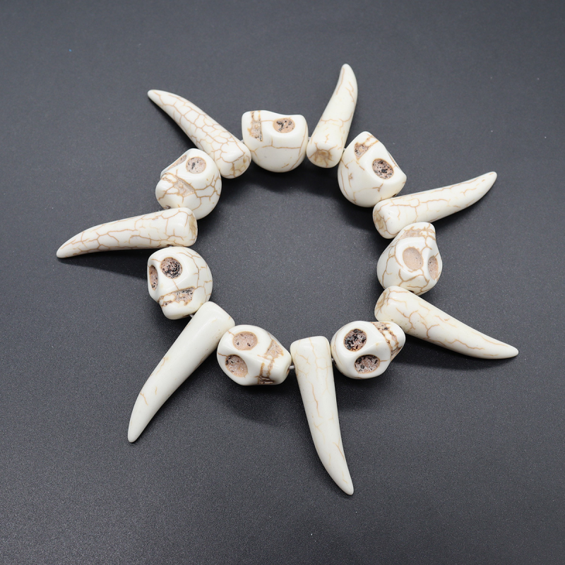 Alloy Bracelet Supplier - Color-blocking Bells Snowflake Beads