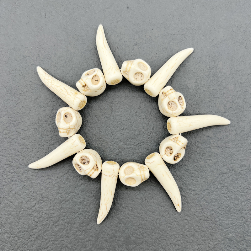 Alloy Bracelet Supplier - Color-blocking Bells Snowflake Beads