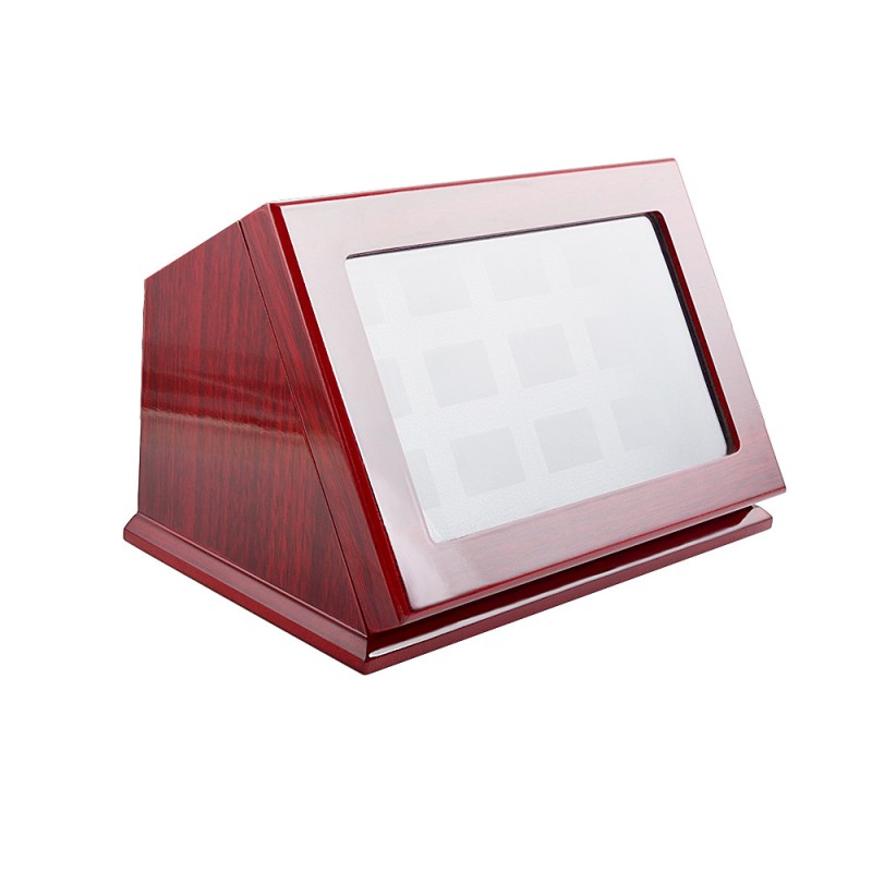 Black Wood Box Manufacturer - Champion Ring Organizer Customizable