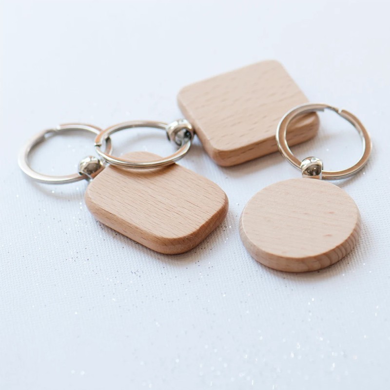 Keychain Tags Supplier - Custom Wooden Laser Lettering Door