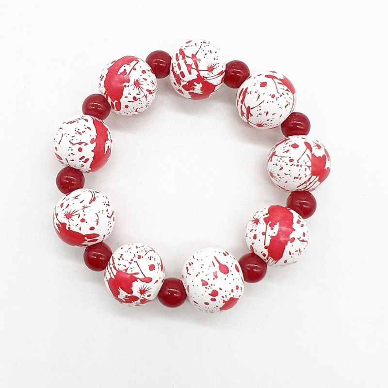 Turquoise Bracelet Manufacturer - White Exaggerated Wolf Teeth Elastic