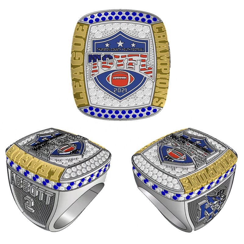 Sports Ring Supplier - Custom Logo USSSA Youth States Team