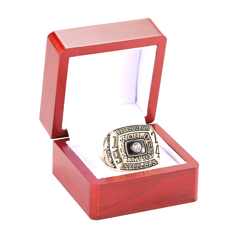 Steelers Ring Factory - Pittsburgh Steelers Trophy Wooden Box