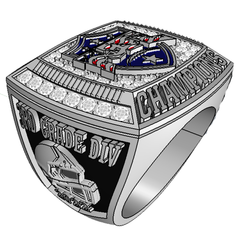 Alloy Ring Manufacturer - Gold Plating Silver Basketball Football