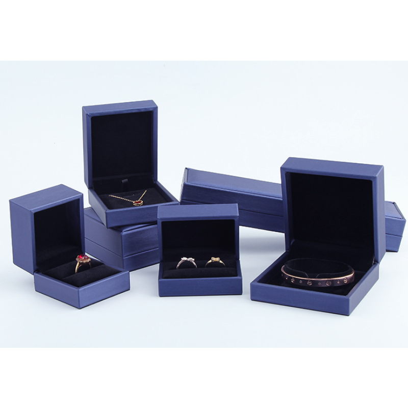 Jewelry Box Factory - Custom Logo Velvet Insert Drawer PU Leather Packaging