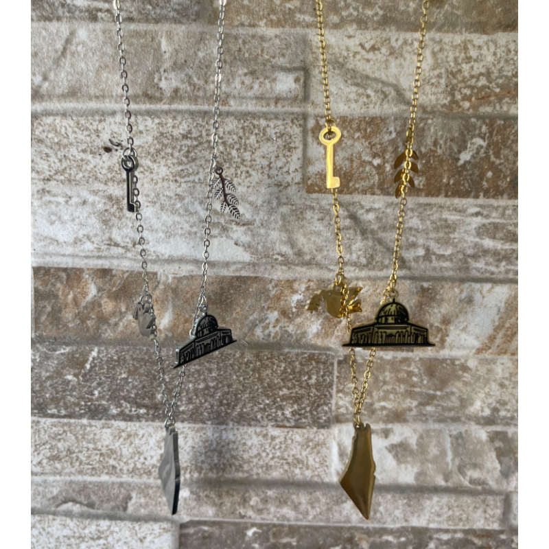 Palestine Pendant Necklace Factory - Stainless Steel Peace Bird Charm Design