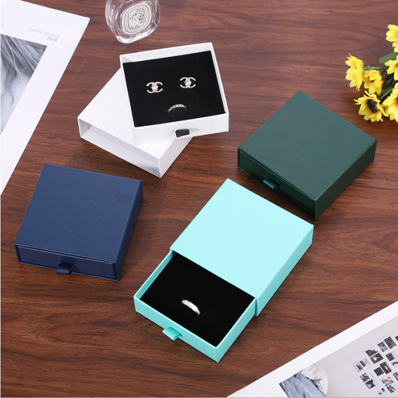 Jewelry Gift Box Manufacturer - Korean Custom White Drawer Box Wholesale