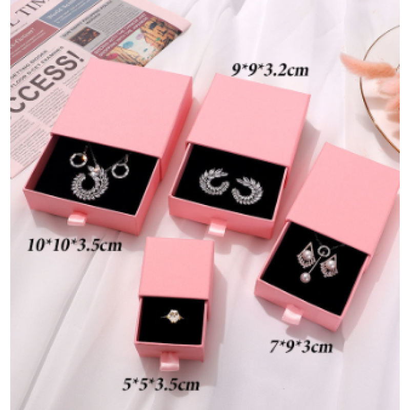 Jewelry Packaging Box Supplier - Customer Logo Carton Pull Out Wholesale Lots