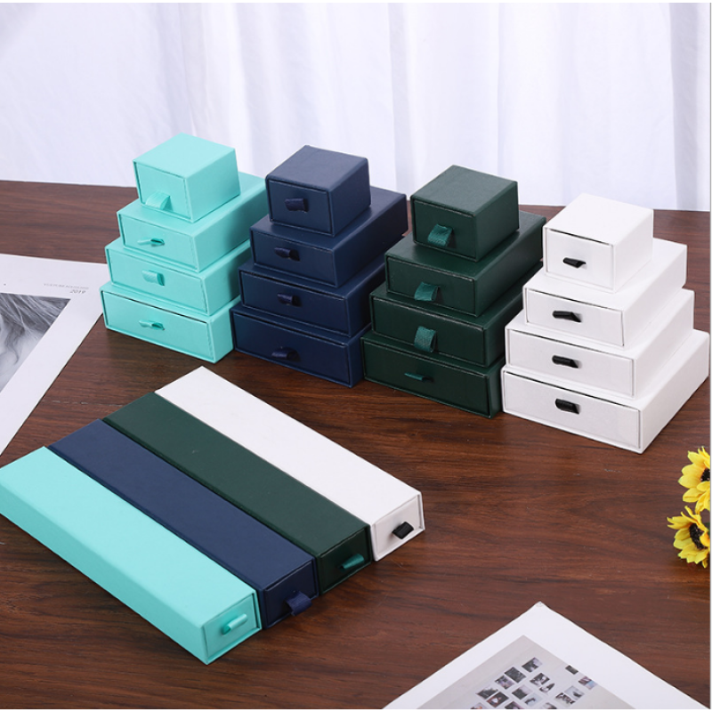 Jewelry Gift Box Manufacturer - Korean Custom White Drawer Box Wholesale