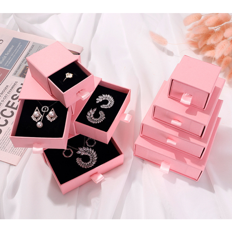 Jewelry Packaging Box Supplier - Customer Logo Carton Pull Out Wholesale Lots