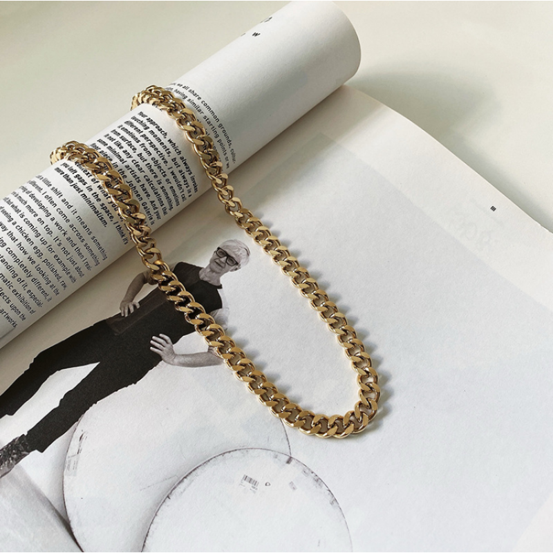 Chain Necklace Supplier - European Fashion 316L Stainless Steel Retro Punk