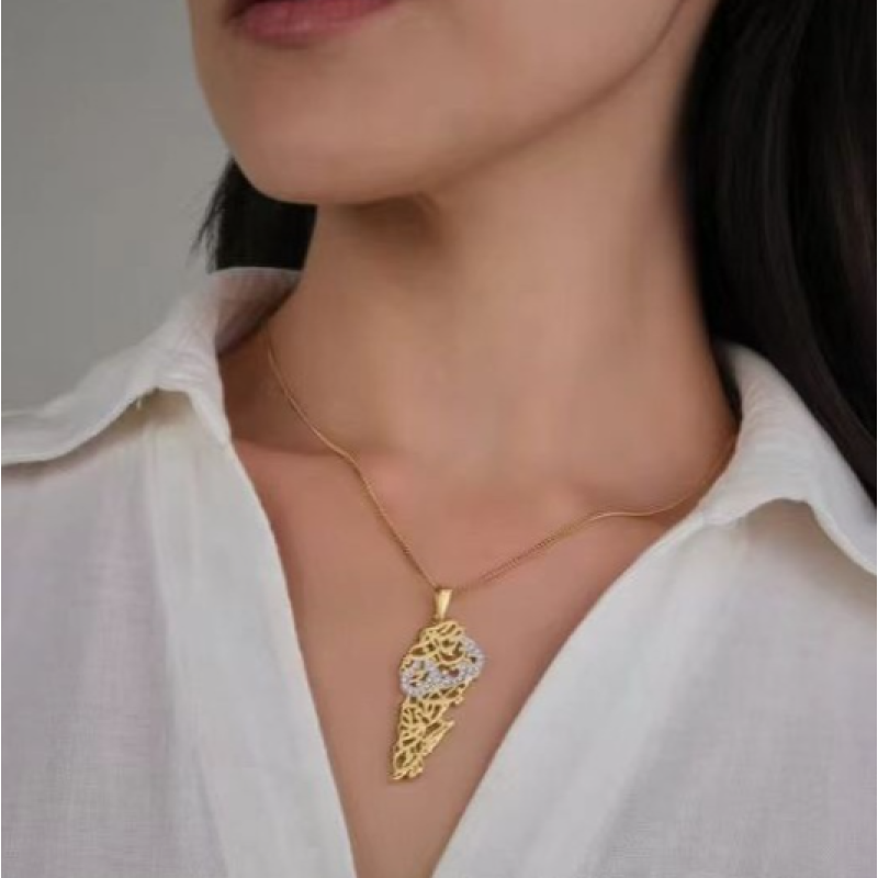 Ayatul Kursi Necklace Manufacturer - Rhinestone Jewelry 18k Stainless Steel Sleeve