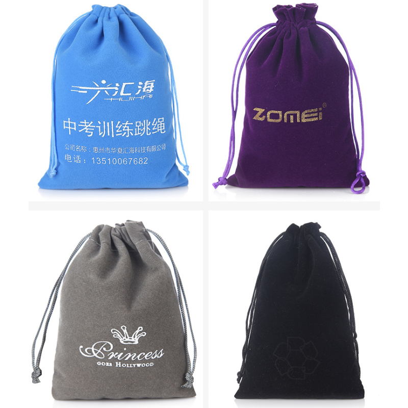 Velvet Pouches Supplier - 50 Pcs 5x7cm Colorful Drawstring Gift Packaging