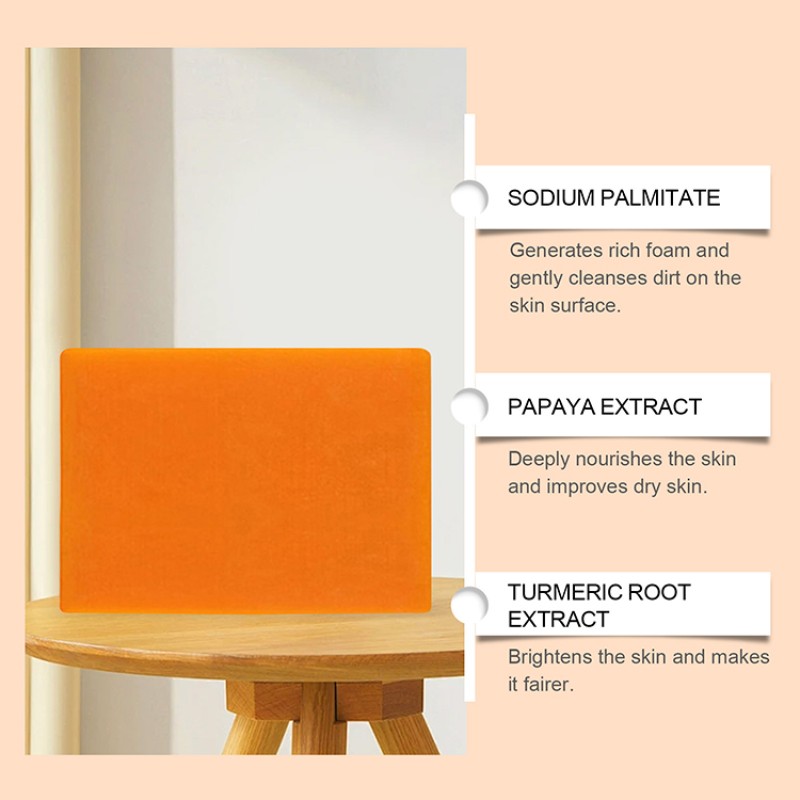Turmeric Soap Factory - ODM Papaya Whitening Bath Soap