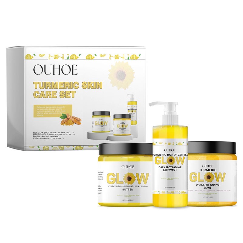 Turmeric Skin Care Kit Supplier - Private Label Whitening Skincare Kit