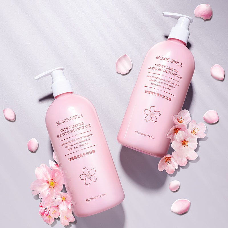 Body Wash Factory - OEM Cherry Blossom Whitening Shower Gel