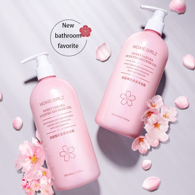 Body Wash Factory - OEM Cherry Blossom Whitening Shower Gel