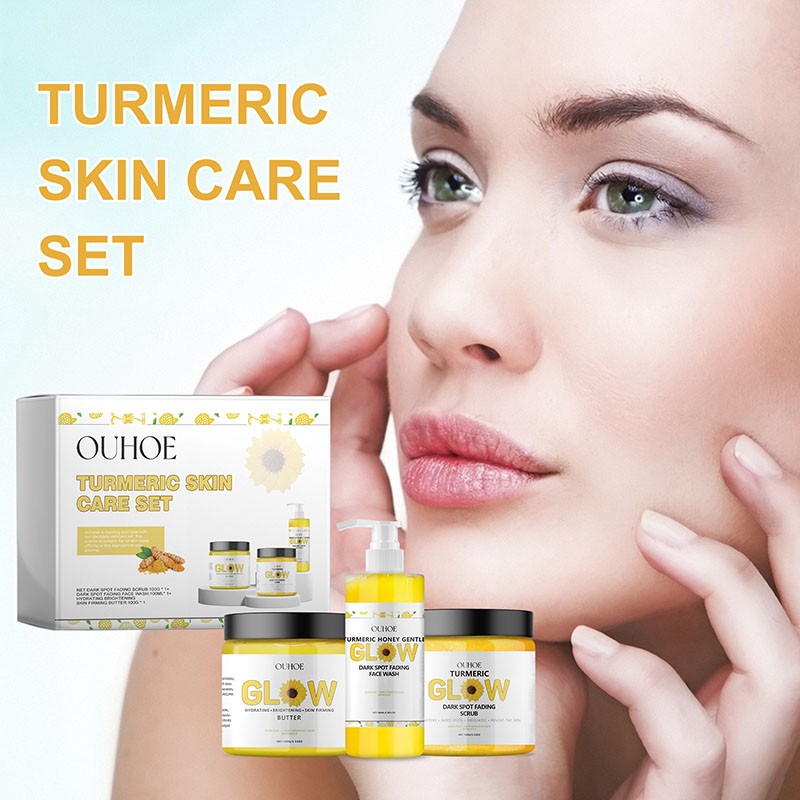 Turmeric Skin Care Kit Supplier - Private Label Whitening Skincare Kit