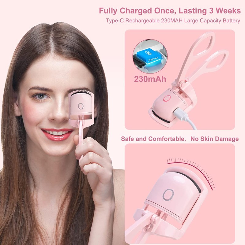 Eyelash Curler Supplier - Portable Electric Heated Natural Curling Tool