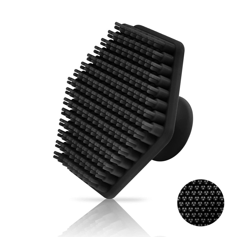 Beard Brush Manufacturer - Silicone Scalp Massage Beard & Mustache Scrubber