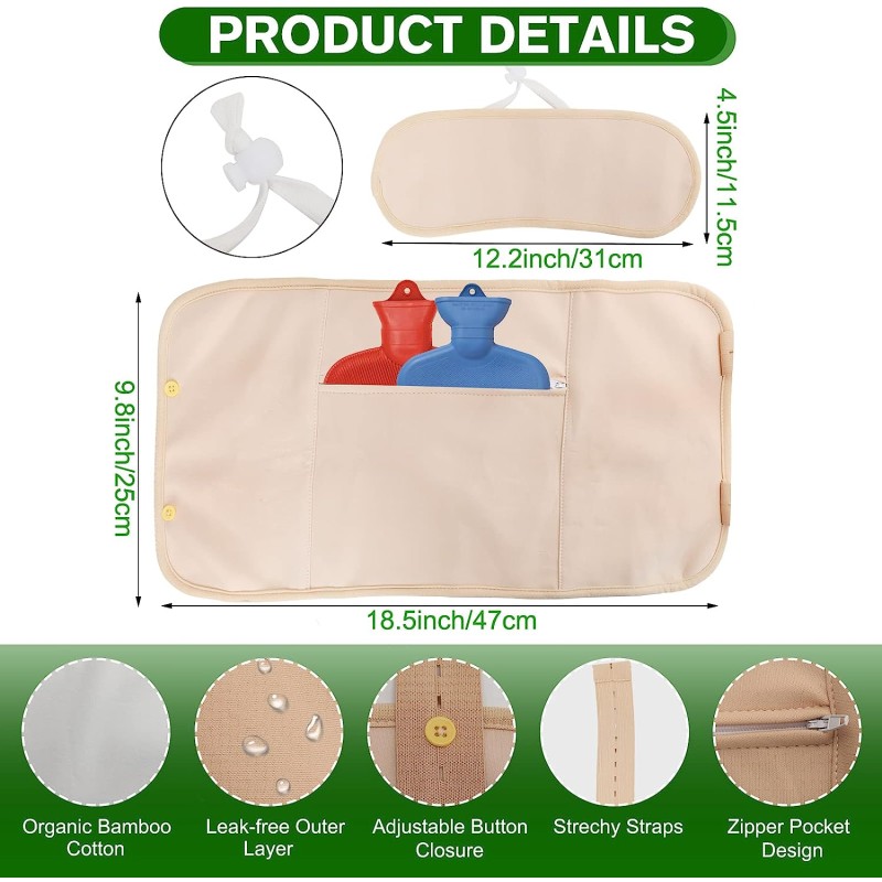Castor Oil Packs Kit Manufacturer - OEM 4 Colors Reusable Organic Wrap