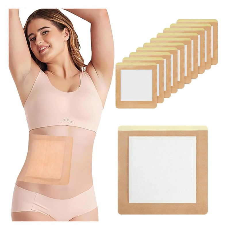 Castor Oil Pack Wrap Factory - 10Pcs Disposable Self-Adhesive Organic Cotton