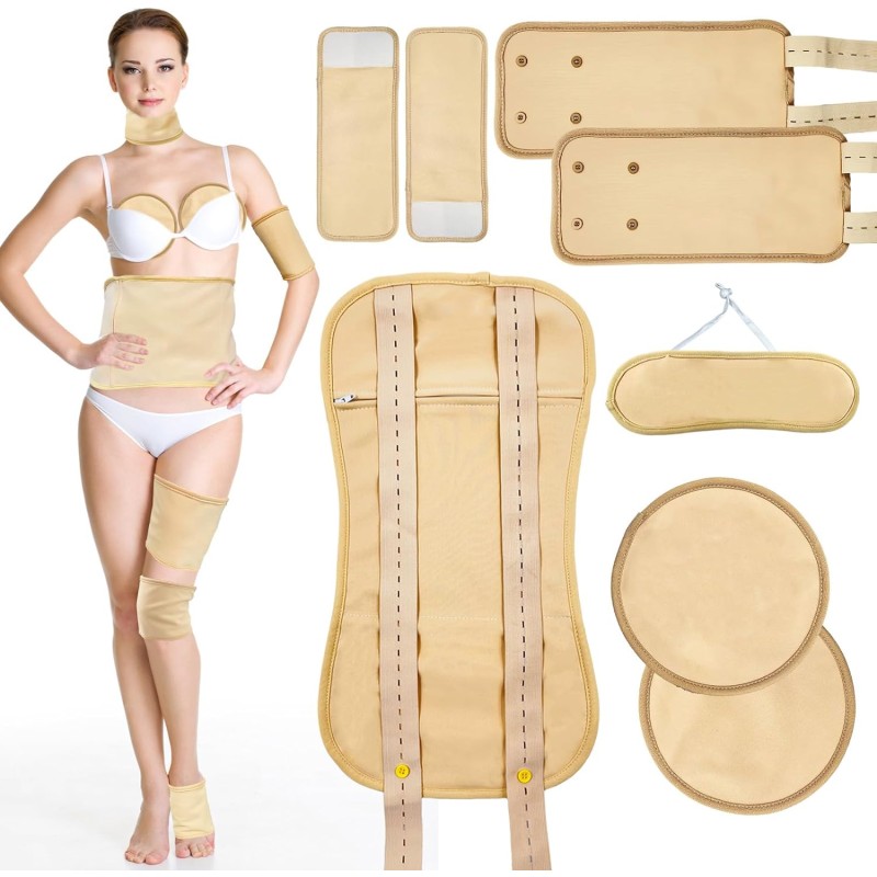 Castor Oil Compress Pad Factory - 8Pcs Adjustable Liver Detox Reusable