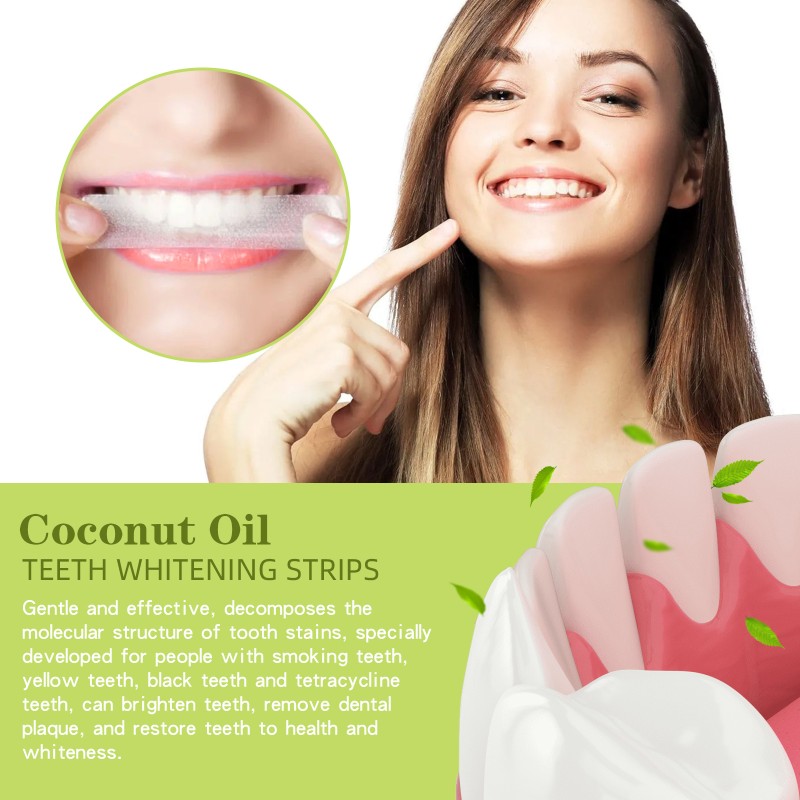 Teeth Whitening Strips Supplier - Coconut Oil Bleaching Strips