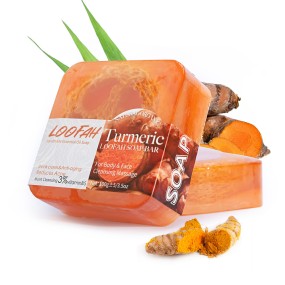 Loofah Soap Bar Manufacturer - Wholesale Turmeric Anti Aging Shrink Pores