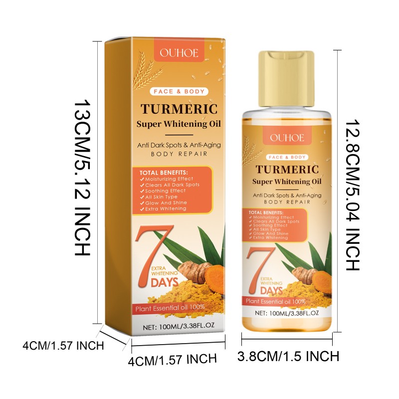 Whitening Oil Supplier - Turmeric Dark Spots Removal 100ml