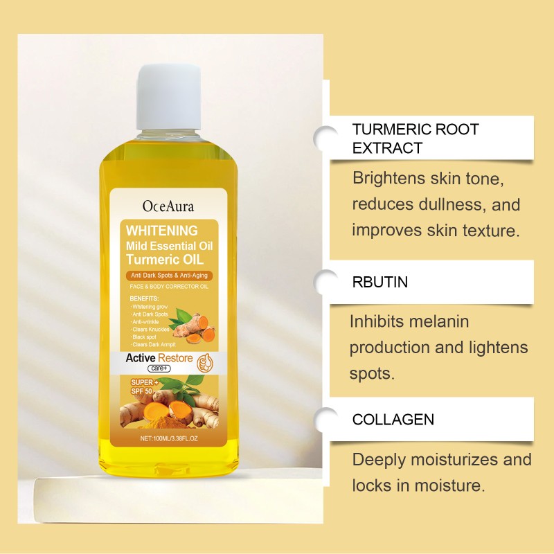Body Oil Manufacturer - Turmeric Whitening Fade Dark Spots