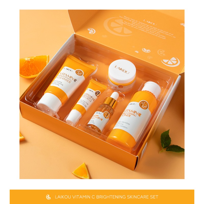 Facial Skin Care Set Factory - Vitamin C Brightening 5pcs