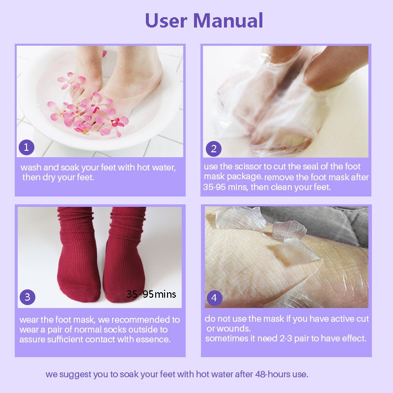 Foot Mask Socks Factory - Wholesale Lavender Peeling