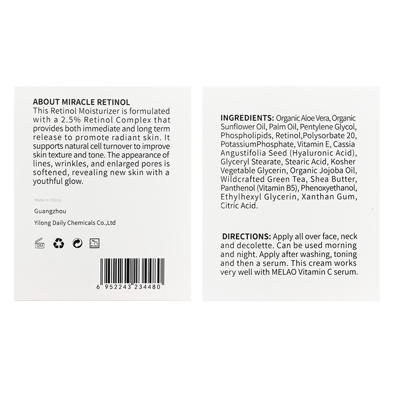 Face Cream Factory - Retinol Anti Wrinkle Hyaluronic Acid
