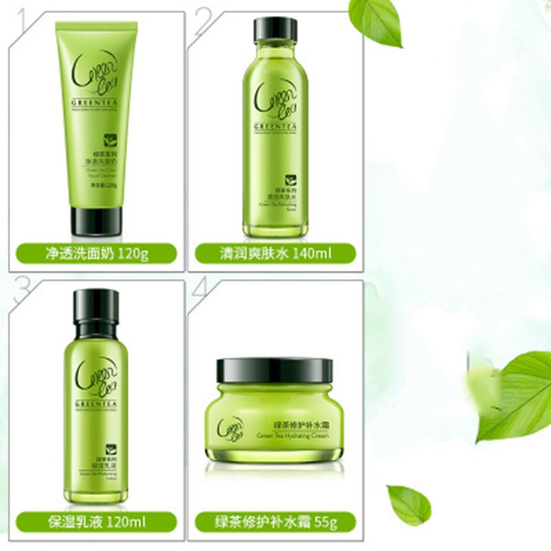Skin Care Set Factory - Green Tea Anti Wrinkle Hydrating