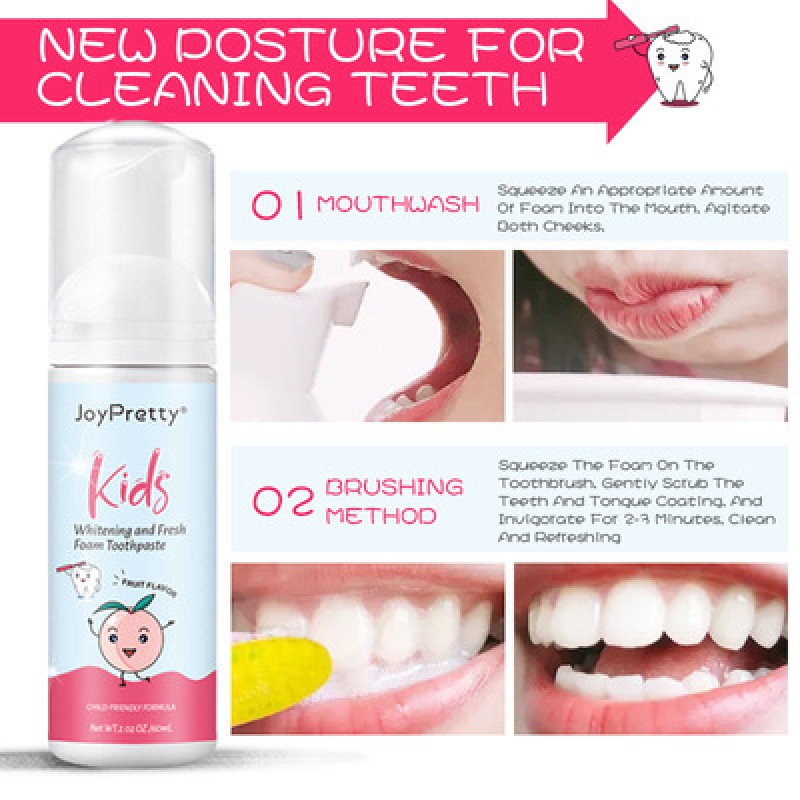 Toothpaste Foam Supplier - Fruit Flavors Kids Oral 60ml