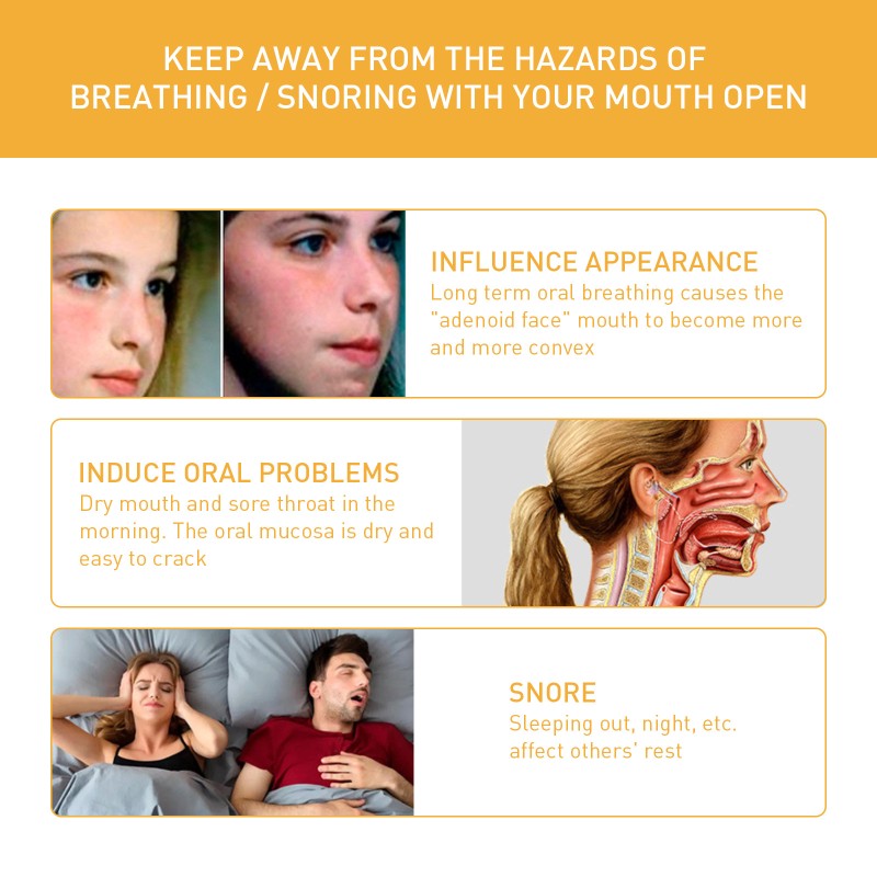 Mouth Tape Strips Supplier - Comfortable Breathing Anti Snoring