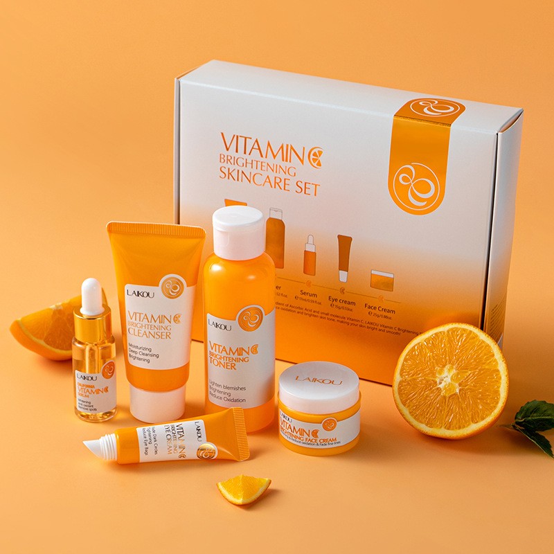 Facial Skin Care Set Factory - Vitamin C Brightening 5pcs