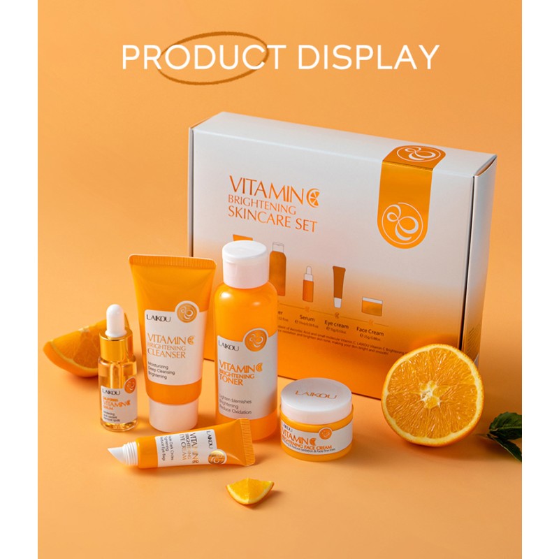 Facial Skin Care Set Factory - Vitamin C Brightening 5pcs