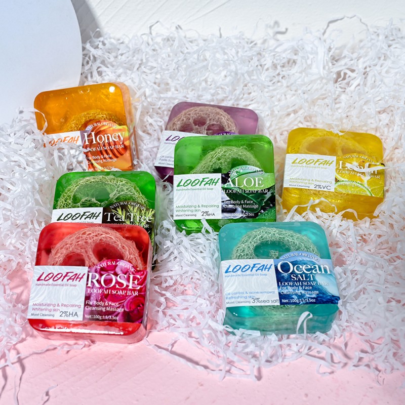 Loofah Soap Bar Manufacturer - Wholesale Turmeric Anti Aging Shrink Pores