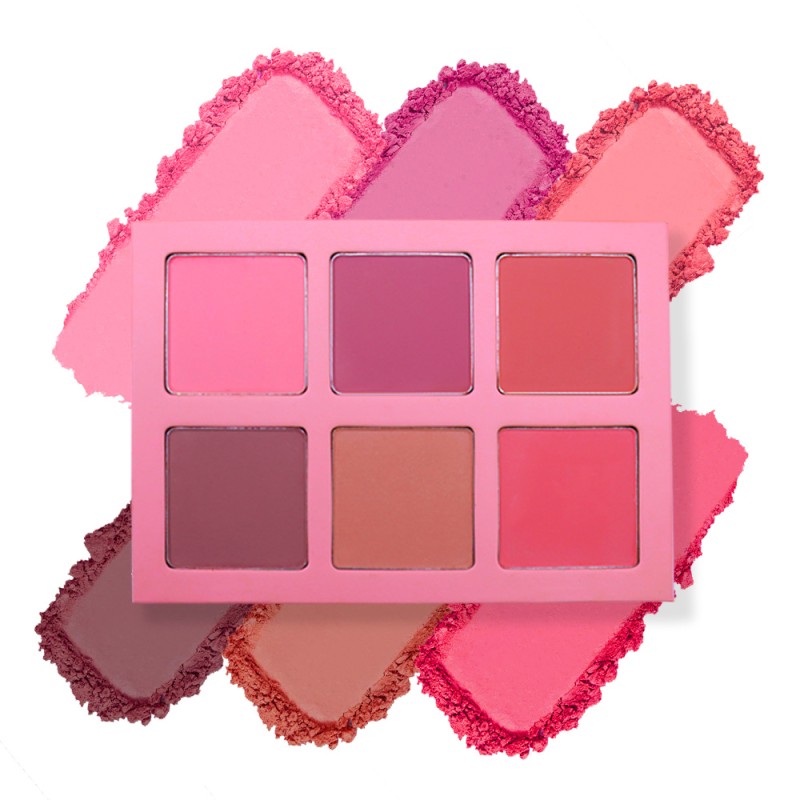 Blush Palette Supplier - Pink Loose Powder Palette