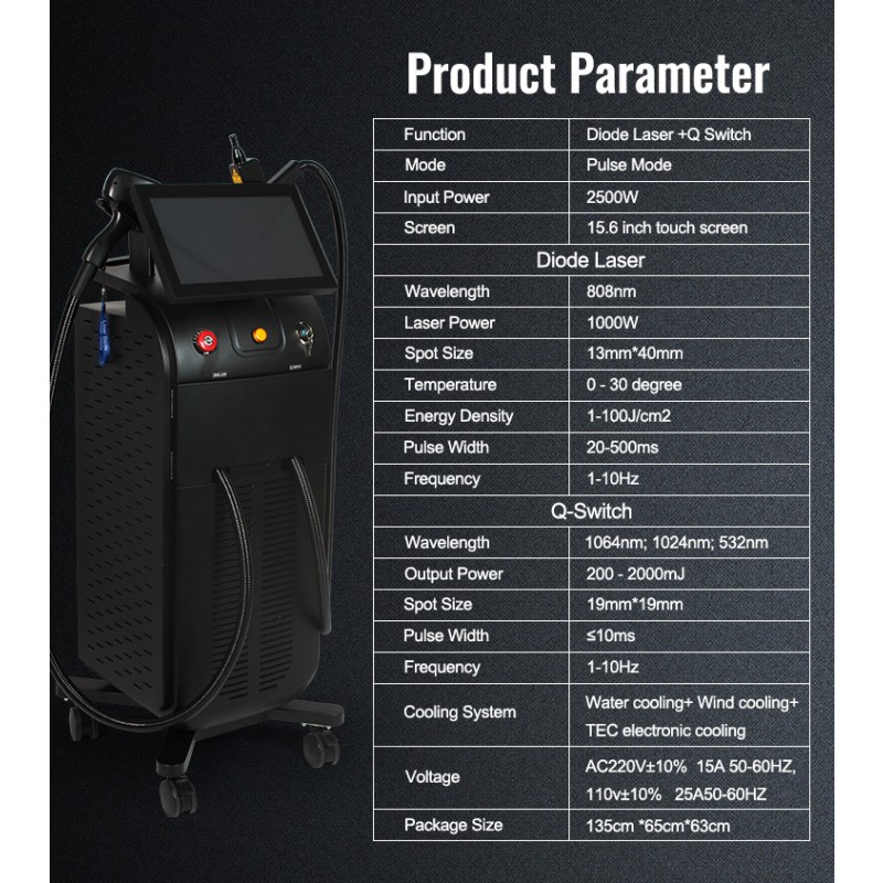 Diode Laser Machine Manufacturer - 2in1 808nm 2500w